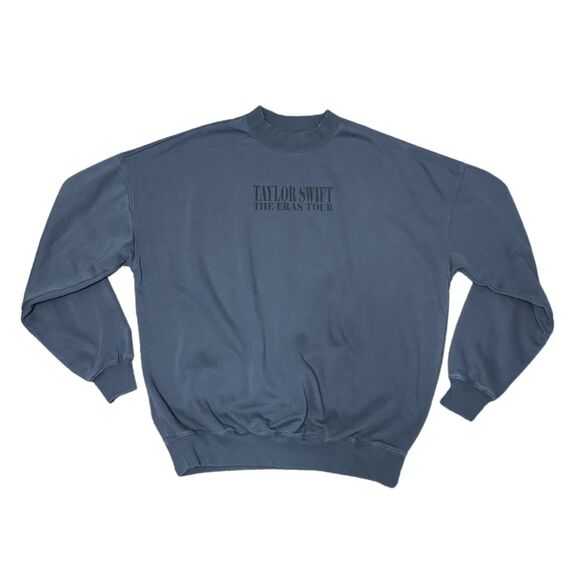 NEW *Authentic* Eras Tour Blue Crewneck Sweatshirt Taylor Swift 2023 size Small - Picture 4 of 6